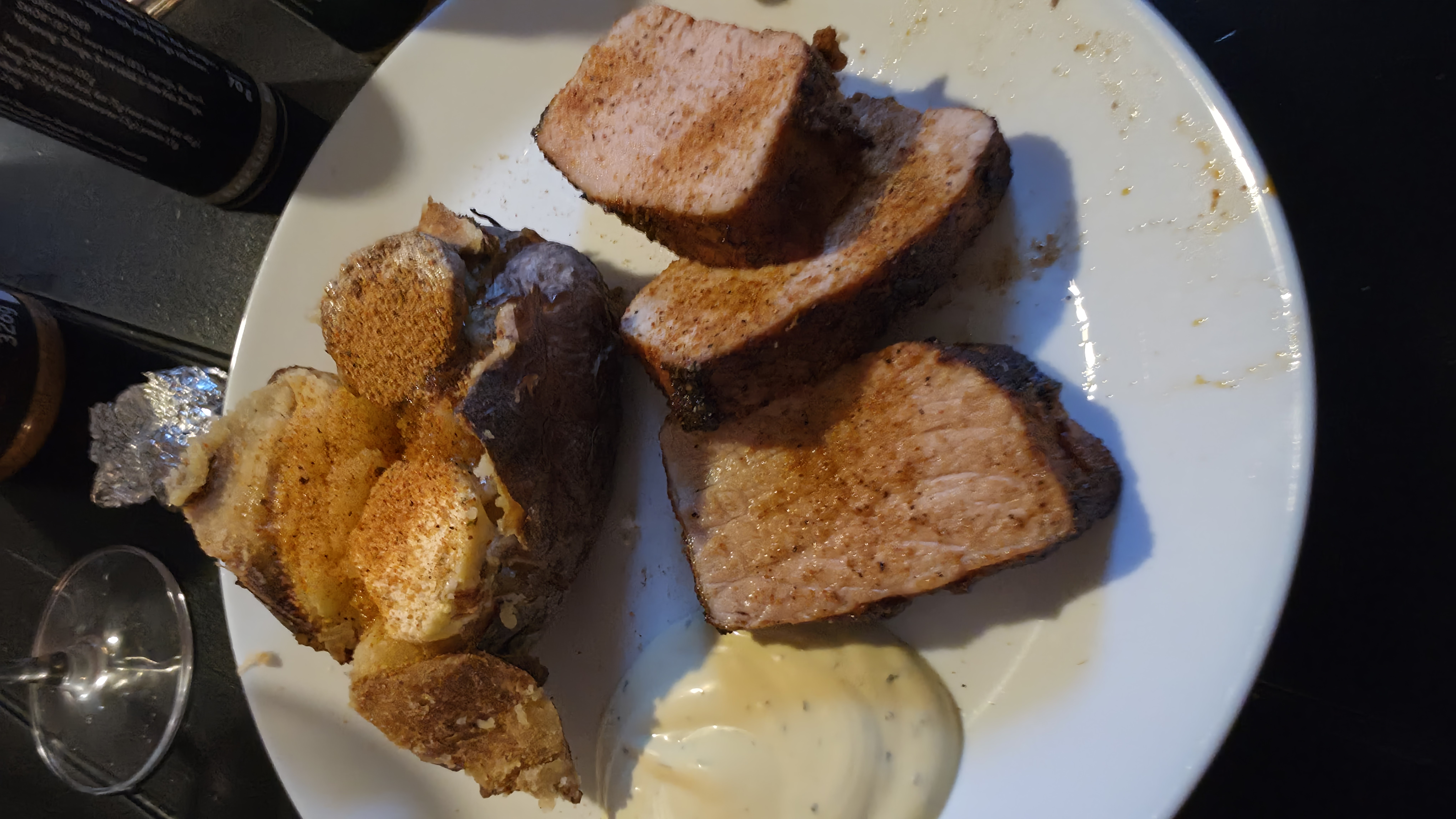 Bakpotatis & Fläskytterfilé (Ugnens Skiftarbete)
